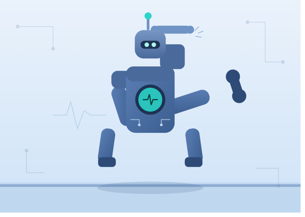 ai robot fitness illustration